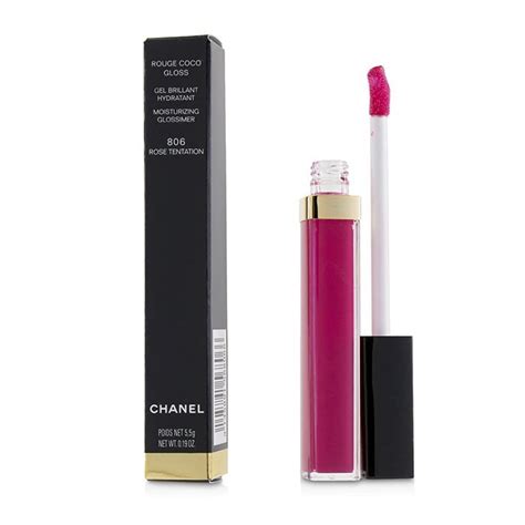 chanel 806 rose tentation|Chanel Rouge Coco Gloss Moisturizing Glossimer .